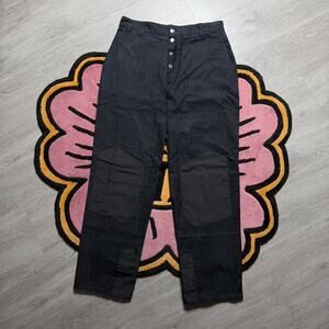 Phipps Double Knee Casual Chino Pants Size 34 Black